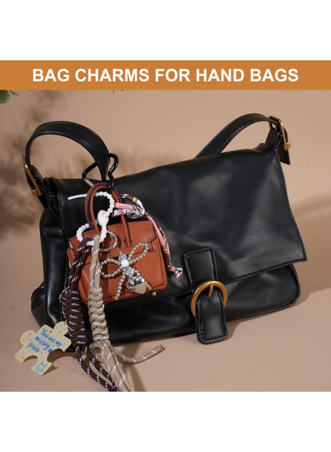 Bukela Bag Purse Charms for Handbag, Cute Mini Handbag Key Chains for Women Girls, Leather Bag Decorative Pendant, Fashionable Bags Key Pendant - Image 5